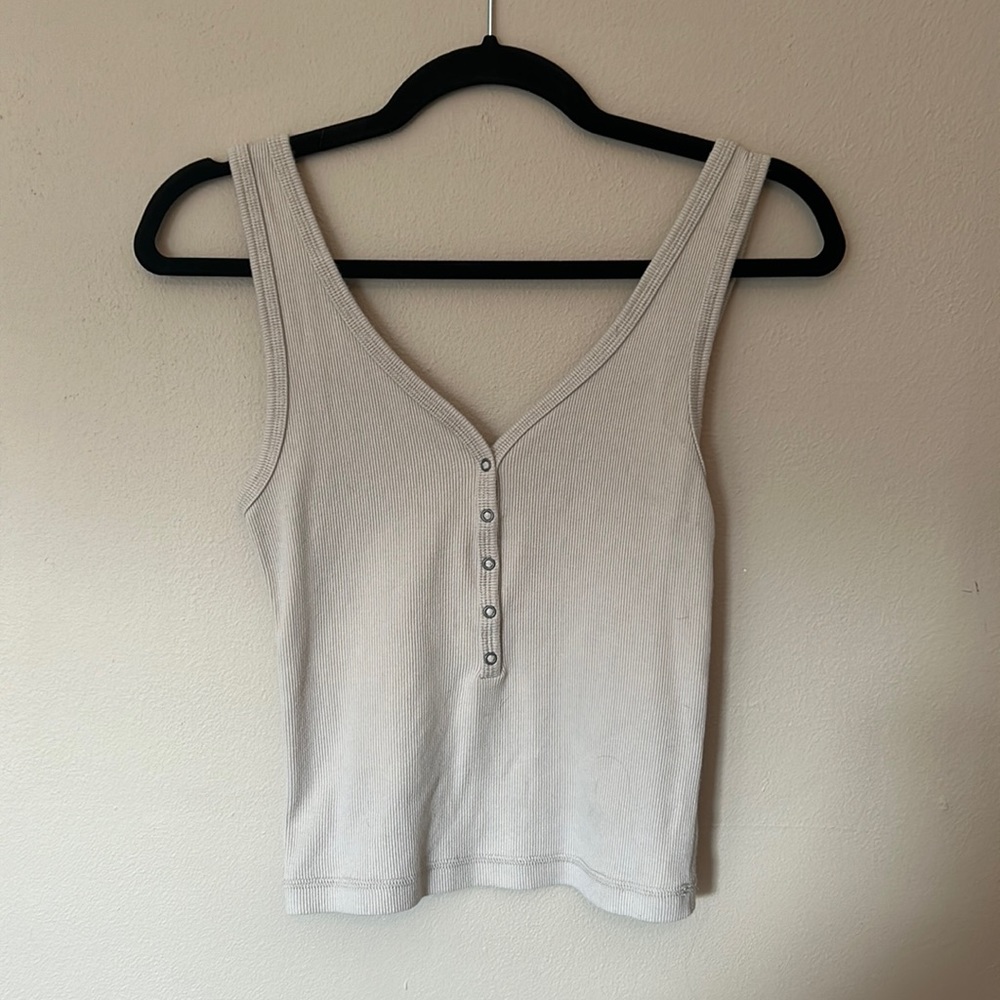 Small button tank top